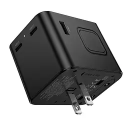 Зарядний пристрій Hoco AC30 2 USB/2 Type-C CN to EU чорний - мініатюра 4