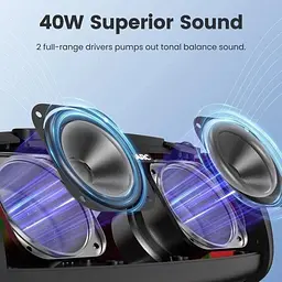 Портативна акустика Sounarc R1 40W до 16 год бездротова чорна - мініатюра 9
