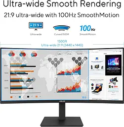 Монітор Asus 34" VA34VCPSR teh0024918 - мініатюра 4