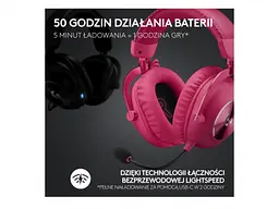 Навушники з мікрофоном Logitech G Pro X 2 Lightspeed Pink (981-001275) - мініатюра 6