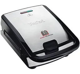 Tefal Мультимейкер Snack collection 700Вт, тефлон, 3 пластини, корпус-нержав.сталь/пластик, чорний
