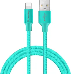 Кабель USB AM-Lightning M, 1.0 м, 2.4A, зелений Choetech