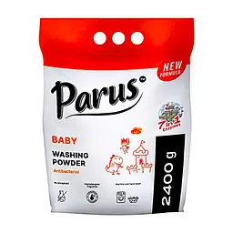 Пральний порошок Parus Антибактеріальний Для дитячих речей 2.4 кг (4820017663137)