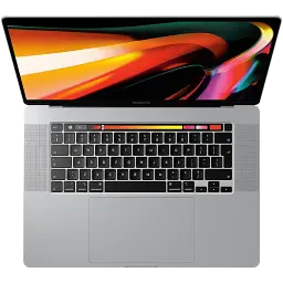 Apple MacBook Pro 16" з Touch Bar 64 ГБ, 1 ТБ Intel Core i9 сріблястий Seller Refurbished - мініатюра 2