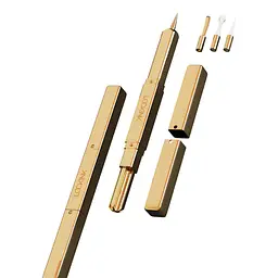 Тиклер зі змінними насадками LOCKINK 5-head Flirting Tickler, золотистий корпус, 5 наконечників - мініатюра 2