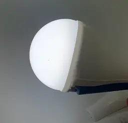 Світлодіодна LED акумуляторна лампа (знімні 2 × 18650) автономна аварійна 3 режими яскравості 20 W лампочка, цоколь E27 UKC SG-E3920 - мініатюра 11