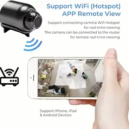 WiFi-камера X5 1080P HD - міні-камера спостереження з нічним баченням, детектором руху, широким кутом 140° - мініатюра 22