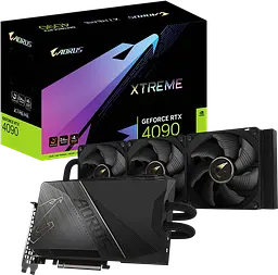 Відеокарта GeForce RTX 4090 24GB Gigabyte Aorus Xtreme WaterForce (GV-N4090AORUSX W-24GD) Б/В