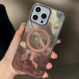 Чохол TPU Shiny Mountain (MagFit) для Apple iPhone 16 Pro (6.3) Chocolate - мініатюра 2