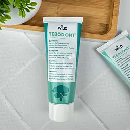 Зубна паста Dr. Wild Tebodont для ясен та профілактики нальоту з олією чайного дерева без фториду 75 мл - мініатюра 3