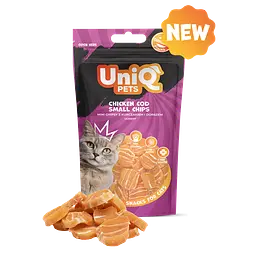 Ласощі для котів Uniq PETS CAT SNACKS MIMI Міні чіпси з курки та тріски, 50 г - мініатюра 2