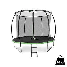 Батут Outtec Premium 12ft (374см) чорно-зелений з внутрішньою сіткою - мініатюра 3