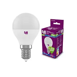 Лампа світлодіодна куля ELM 5W E14 4000K (18-0046)
