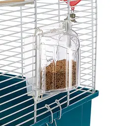 Клітка для канарок та маленьких птахів Ferplast Rekord 3 синя 49х30х48.5 см 52009801 - мініатюра 5