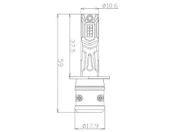 Автолампа Nextone LED L7 H1 6000K - мініатюра 3