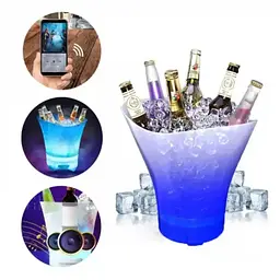 Світлове відро для льоду Bucket Light з Bluetooth - LED відро для напоїв, бару, вечірки, пікніка та сервірування - мініатюра 2