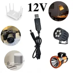 Кабель живлення USB to DC 5.5x2.1mm 12V 1.0m Dynamode (DM-USB-DC-5.5x2.1-12V) - мініатюра 6