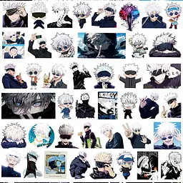 Стікерпак Магічна битва Годжо Набір наклейок GeekLand Jujutsu Kaisen Goju 75 штук - мініатюра 3