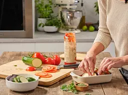 Форма для запікання з кришкою KitchenAid СС006109-001 8,8 х24, 8х40, 4 см 3.8 л кремова - мініатюра 5
