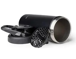 Шейкер спортивний SmartShake металевий Insulated Steel 750 мл Black (11152001) - мініатюра 3