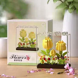 Дитячий конструктор Bambi Ornament Flower 7375 у колбі, 338 деталей - мініатюра 2