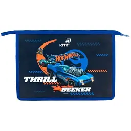 Папка на блискавці Kite A4+ Hot Wheels (HW26-428) - мініатюра 2