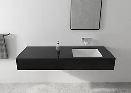 Змішувач Hansgrohe Vernis Shape для раковини зі стіни прихованого монтажу 205 мм Matt Black 71578670 Чорний матовий - мініатюра 2