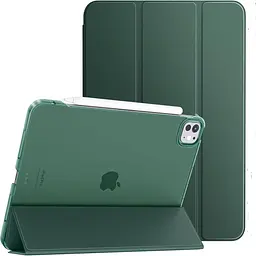 Чохол-книжка BeCover Tri Fold Hard для Apple iPad Pro 11 M4 2024 Темно-зелений (711727)