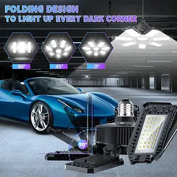 Світлодіодний гаражний світильник YIQIBRO 200W 20000LM 6500K 1 шт. - мініатюра 3