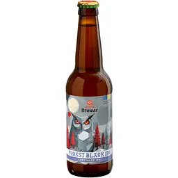 Пиво Volynski Browar Forest Black IPA темне нефільтроване 7.3% 0.35 л
