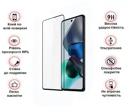 Скло захисне BeCover Motorola Moto G13/G23/G53 Black (708844) - мініатюра 2