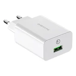 МЗП Borofone BA21A Long journey QC3.0 3A (1USB-A) Білий - мініатюра 2
