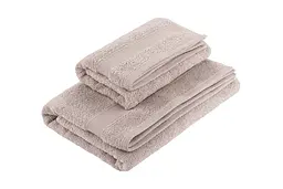 Рушник махровий Ardesto SuperSoft 50х90 см 100% бавовна бежевий (ART2250NS)  - мініатюра 3