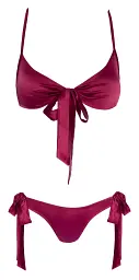 Комплект Cottelli Lingerie Bra and Briefs S/M червоний - мініатюра 5