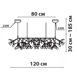 Підвісна люстра Friendlylight Petals 125 FL5221 - мініатюра 3