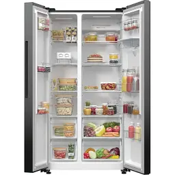 Холодильник Gorenje SBS 179х67х92 см 2 двері 353(191) л А++ NF+ диспенсер генератор льоду зовн. диспл чорний - мініатюра 5