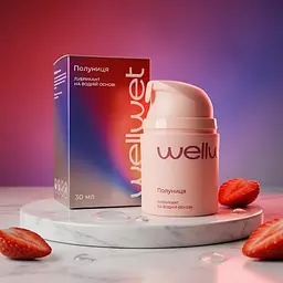 Оральний лубрикант зі смаком Strawberry WellWet 30 мл - мініатюра 4
