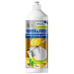 Засіб для миття посуду WASH & FREE 500мл лимон та м’ята