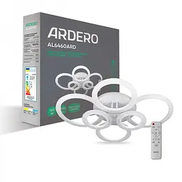 Світлодіодна накладна люстра Ardero AL6460ARD SOFT R 120Вт білий