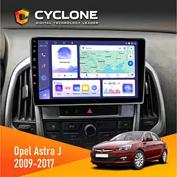 Штатна магнітола Opel Astra j 2009-2017 Cyclone C9-011 4x64, DSP Cyclone (НФ-00007086)