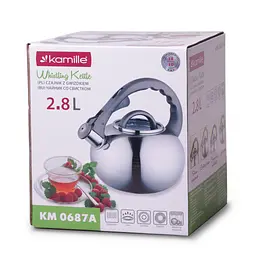 Чайник зі свистком Kamille KM-0687А 2.8 л - мініатюра 9
