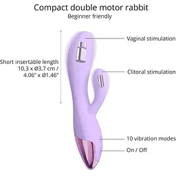 Вібратор-rabbit Love To Love Funky Bunny Viva Мauve (SO8684) [108438] - мініатюра 2