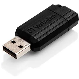 USB флеш накопичувач Verbatim 64GB Store 'n' Go PinStripe Black USB 2.0 (49065) - мініатюра 4