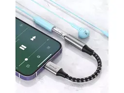 Адаптер Proove SoundMesh Lightning to 3.5mm Gray (ACSM00005101) - мініатюра 2
