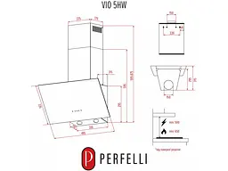 Витяжка похила Perfelli VIO 5HW NERO - мініатюра 10