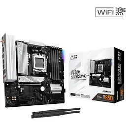 ASRock B850M PRO RS WIFI (AM5/B850, 4*DDR5, PCIex16, HDMI/DP, 4xSATAІІІ,3xM.2, 2.5GLan, mATX) - мініатюра 4