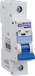 Модульний автоматичний вимикач 1р - 4А - D - UTrust АСКО-УКРЕМ (A0010210088)
