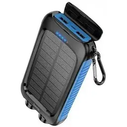 Зовнішній акумулятор Hoco DB51 8000mAh Sunpower solar power bank with light + сонячна панель 6942007621403 - мініатюра 2