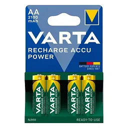 Перезаряджувані батарейки АА VARTA ACCU AA 2100mAh BLI 4 шт (READY 2 USE)