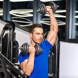 Набір гантелі в кейсі Gymtek чавунні 2х10кг - мініатюра 8